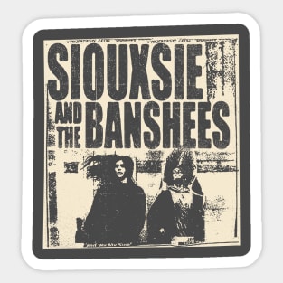 vintage 70s siouxsie and the banshees bootleg Sticker